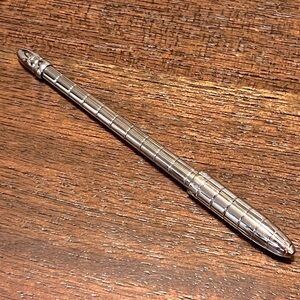 Auth LOUIS VUITTON Stylo Agenda PM Ballpoint Pen F80192 Silver Brass